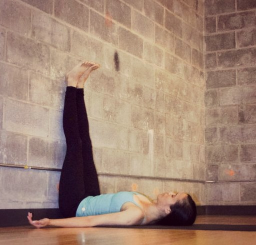 Restorative Yoga - legs up the wall pose - Argentina Rosado Yoga