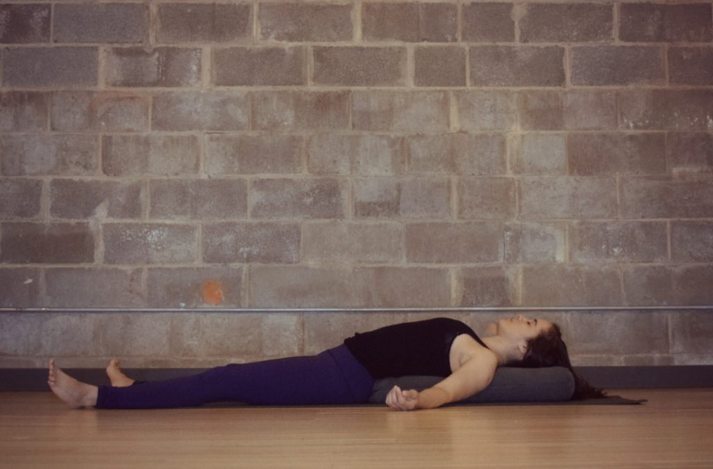 Restorative yoga for stress relief - Fish Pose