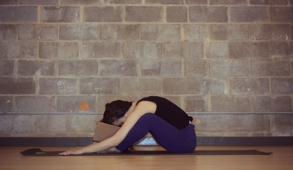Restorative Yoga Twist with bolsters