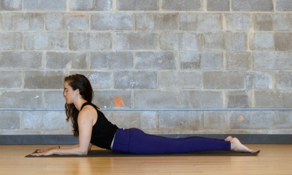 Yoga poses for low back pain relief - Sphinx Pose - Argentina Rosado Yoga New York