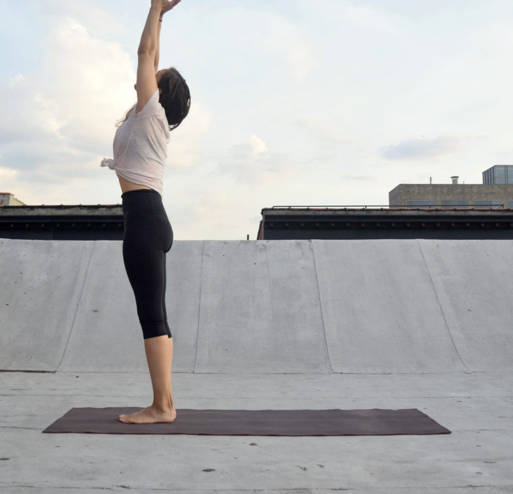 Sun Salutations A - Surya Namaskar A for beginners Urdvha Hastasana