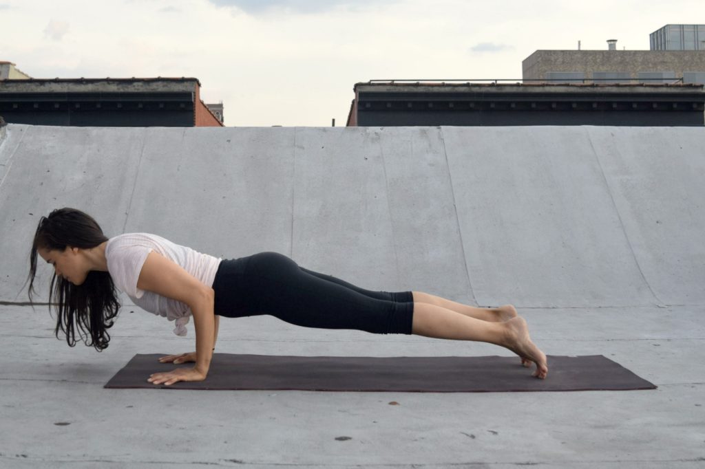 Sun Salutations - Surya Namaskar A - for beginners - Chaturanga Dandasana - Argentina Rosado Yoga