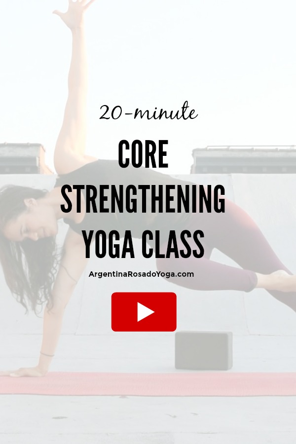 20-minute core strengthening yoga class - Argentina Rosado Yoga New York