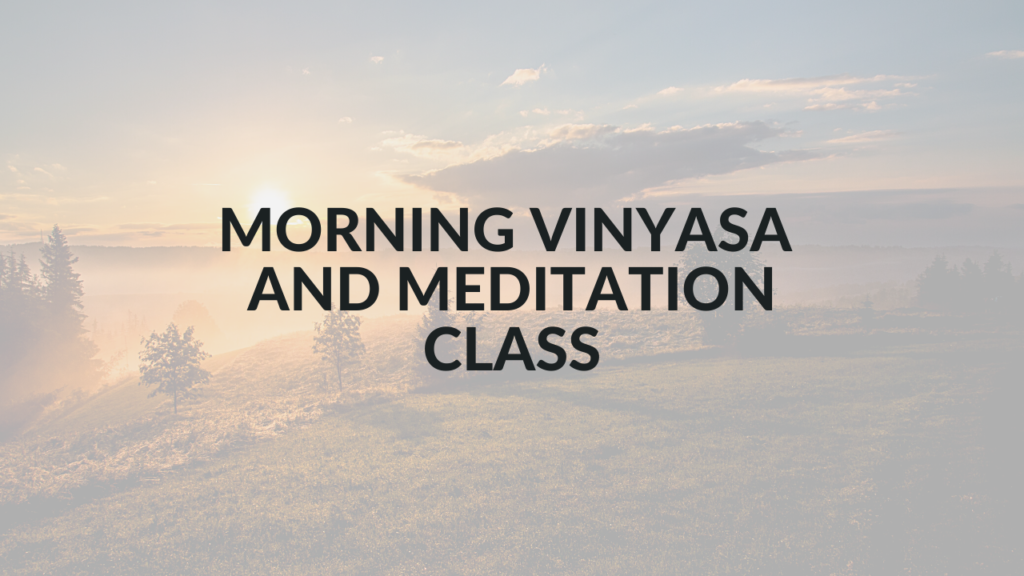 Morning vinyasa yoga and meditation class - Argentina Rosado Yoga